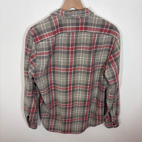 J. Crew Men’s Flannel Classic Plaid Button Down Medium Twill Lumberjack AZ428 - Picture 7 of 14